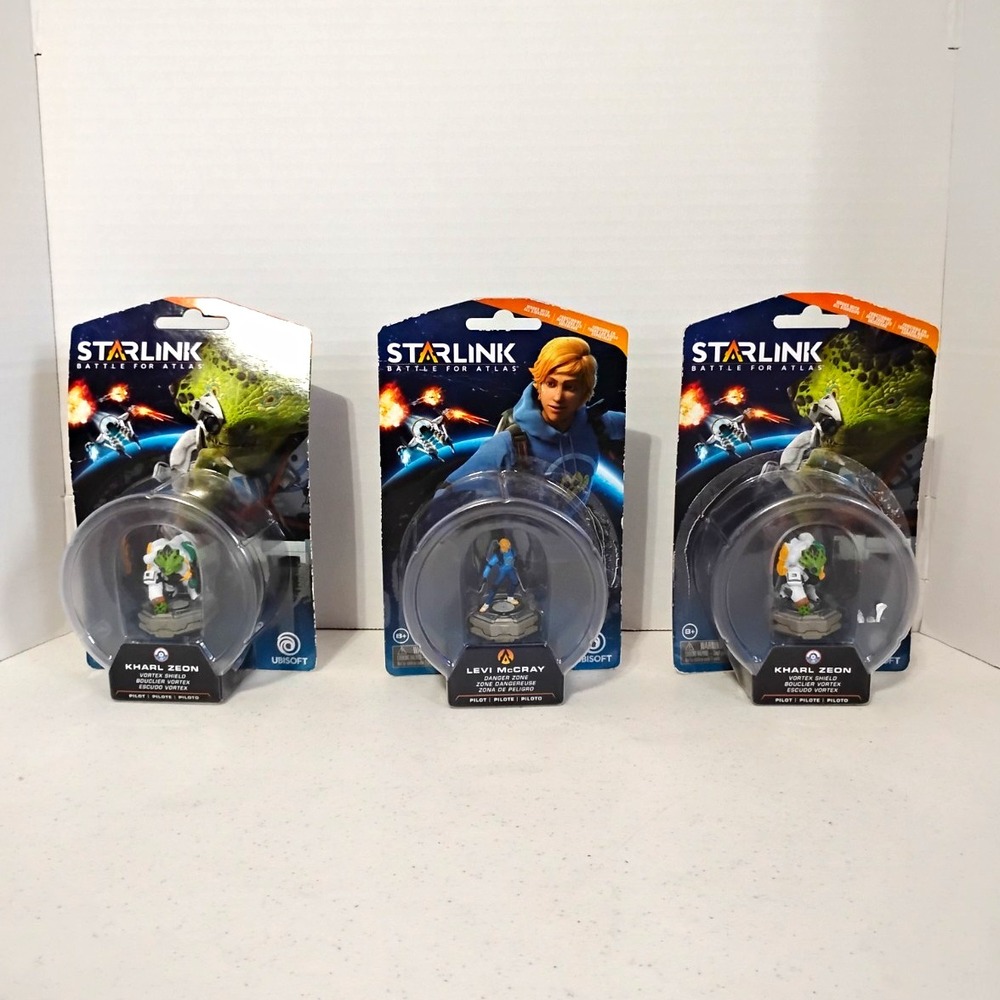 Ubisoft Starlink: Battle for Atlas Figures Lot 3 Levi McCray 1x Kharl Zeon 2x